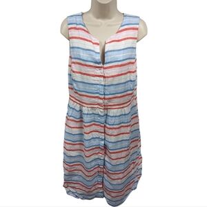 Joules Flax Lisia Stripe Dress Sz 12